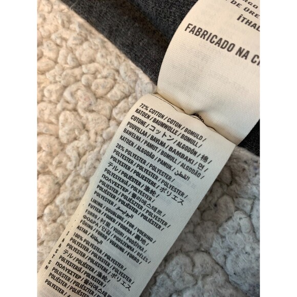 Abercrombie & Fitch Sherpa Lined Hoodie Mens M Vintage Y2K If Six Was Nine Style - Picture 8 of 8